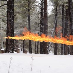 Man using Pulsefire LRT in snowy forest