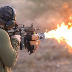 Man using AR15 with Pulsefire UBF